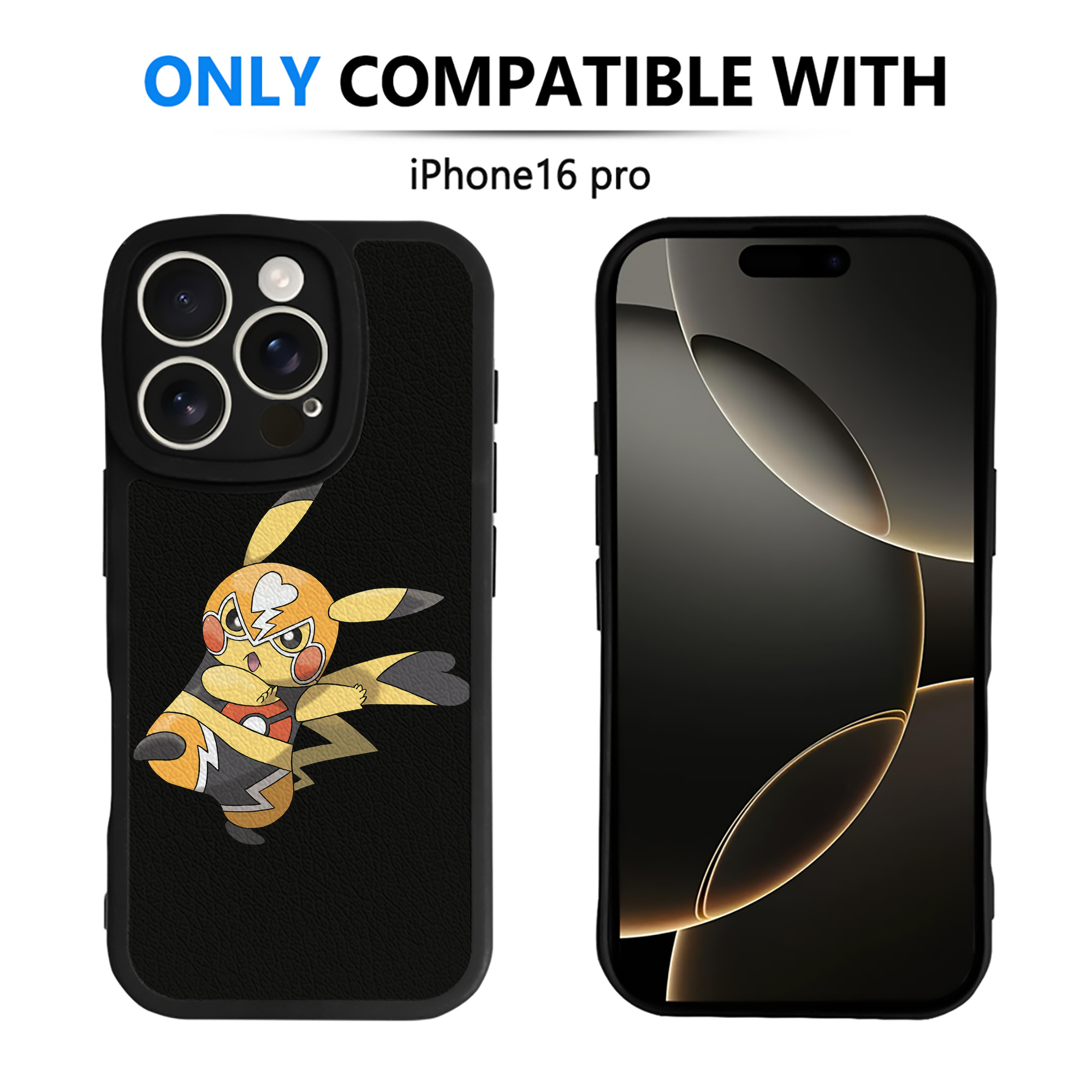 （画像用） ポケットモンスター Pokémon 【iPhone 16シリーズ対応】シリコンスマホケース（レザー調） 材質：シリコン